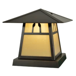 Carmel 8 Inch Tall 1 Light Outdoor Pier Lamp By Arroyo Craftsman