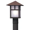 Evergreen 10 Inch Tall 1 Light Outdoor Post Lamp By Arroyo Craftsman