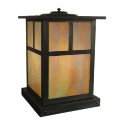 Mission 15 Inch Tall 1 Light Outdoor Pier Lamp By Arroyo Craftsman