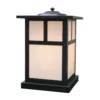 Mission 11 Inch Tall 1 Light Outdoor Pier Lamp By Arroyo Craftsman