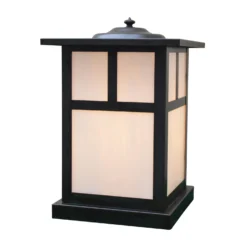 Mission 11 Inch Tall 1 Light Outdoor Pier Lamp By Arroyo Craftsman