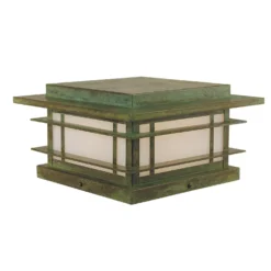 Arroyo Craftsman Oak Park 5 Inch Tall Outdoor Pier Lamp