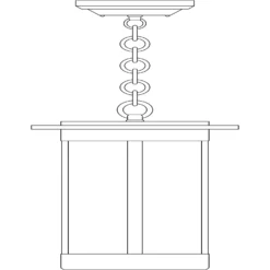 Santorini 14 Inch Tall 1 Light Outdoor Hanging Lantern By Arroyo Craftsman