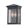 Gable 9 Inch Tall 2 Light Outdoor Wall Light By Artcraft