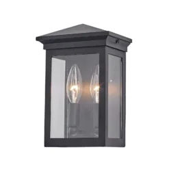 Gable 9 Inch Tall 2 Light Outdoor Wall Light By Artcraft