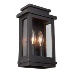 Freemont 10 Inch Tall 2 Light Outdoor Wall Light By Artcraft -LumeLux Shop Artcraft AC8291ORB