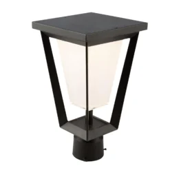 Artcraft Waterbury 11 Inch Tall LED Outdoor Post Lamp -LumeLux Shop Artcraft AC9183BK F