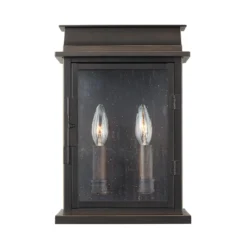 Bolton 13 Inch Tall 2 Light Outdoor Wall Light By Capital Lighting Fixture Company -LumeLux Shop Capital Lighting Fixture Company 936822OZ ON