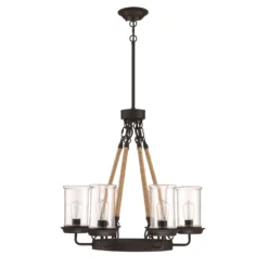 Homestead 27 Inch Tall 6 Light Outdoor Hanging Lantern By Craftmade -LumeLux Shop Craftmade 52026 ESP 700