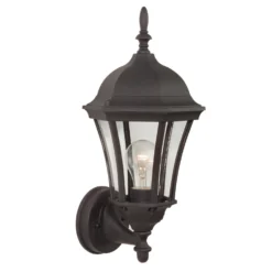 Curved Glass 17 Inch Tall 1 Light Outdoor Wall Light By Craftmade