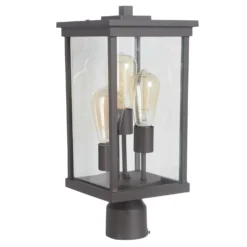 Riviera Iii 18 Inch Tall 3 Light Outdoor Post Lamp By Craftmade
