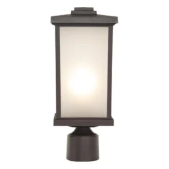 Composite 15 Inch Tall 1 Light Outdoor Post Lamp By Craftmade -LumeLux Shop Craftmade ZA2415 BZ 300