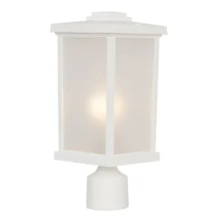 Composite 15 Inch Tall 1 Light Outdoor Post Lamp By Craftmade -LumeLux Shop Craftmade ZA2415 TW 100