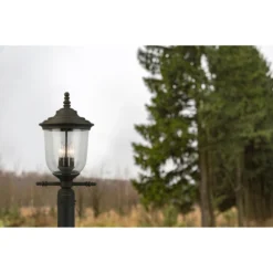 Pinedale 21 Inch Tall 3 Light Outdoor Post Lamp By Eglo Lighting -LumeLux Shop Eglo Lighting 202878AApp