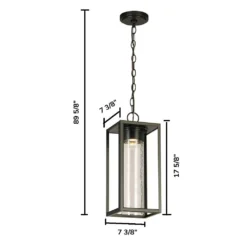 Eglo Lighting Eglo Walker Hill 17 Inch Tall LED Outdoor Hanging Lantern -LumeLux Shop Eglo Lighting 204708ADIA