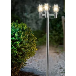 Eglo Belfast 86 Inch Tall 3 Light Outdoor Post Lamp By Eglo Lighting -LumeLux Shop Eglo Lighting 88118A 3