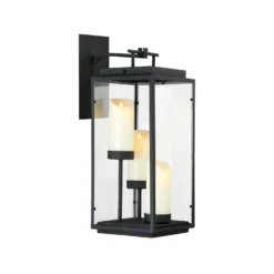 Cathedral 22 Inch Tall 3 Light LED Outdoor Pier Lamp By Eurofase Lighting