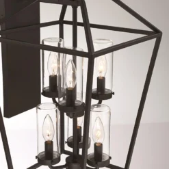 Bastille 20 Inch Tall 6 Light Outdoor Hanging Lantern By Eurofase Lighting -LumeLux Shop Eurofase Lighting 44307 011 M1