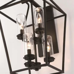 Bastille 20 Inch Tall 6 Light Outdoor Hanging Lantern By Eurofase Lighting -LumeLux Shop Eurofase Lighting 44307 011 M2