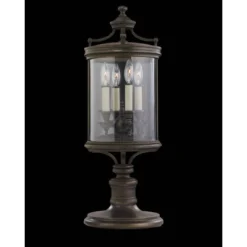 Louvre 28 Inch Tall 4 Light Outdoor Post Lamp By Fine Art Lamps