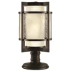 Singapore Moderne 24 Inch Tall 2 Light Outdoor Pier Lamp By Fine Art Lamps