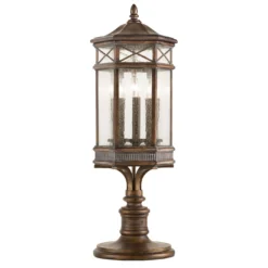 Holland Park 32 Inch Tall 3 Light Outdoor Pier Lamp By Fine Art Lamps