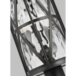 Millbrooke 24 Inch Tall 3 Light Outdoor Post Lamp By Generation Lighting -LumeLux Shop Generation Lighting FS OL15207ANBZ DET1