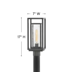 Hinkley Lighting Republic 17 Inch Tall Outdoor Post Lamp -LumeLux Shop Hinkley Lighting 1001OZ LV alt1