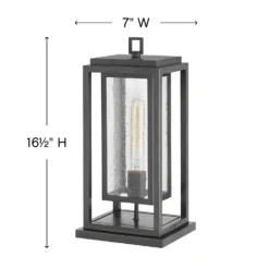 Hinkley Lighting Republic 16 Inch Tall Outdoor Pier Lamp - Clearance Special -LumeLux Shop Hinkley Lighting 1007OZ LL alt1