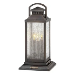 Revere 20 Inch Tall 3 Light LED Outdoor Pier Lamp By Hinkley Lighting