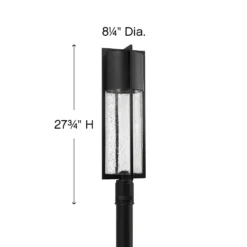 Shelter 27 Inch Tall 12V LED By Hinkley Lighting -LumeLux Shop Hinkley Lighting 1321BK LV alt1