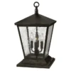 Trellis 19 Inch Tall 4 Light Outdoor Pier Lamp By Hinkley Lighting