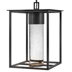 Hinkley Lighting Coen 17 Inch Tall LED Outdoor Hanging Lantern -LumeLux Shop Hinkley Lighting 17022BK LL alt5