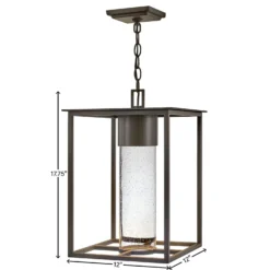 Hinkley Lighting Coen 17 Inch Tall LED Outdoor Hanging Lantern -LumeLux Shop Hinkley Lighting 17022OZ LL alt7