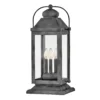 Anchorage 23 Inch Tall 3 Light Outdoor Pier Lamp By Hinkley Lighting