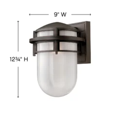 Hinkley Lighting Reef 12 Inch Tall Outdoor Wall Light -LumeLux Shop Hinkley Lighting 1954VZ alt1