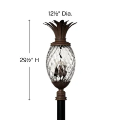 Plantation 29 Inch Tall 4 Light LED Outdoor Post Lamp By Hinkley Lighting -LumeLux Shop Hinkley Lighting 2227CB LV alt1