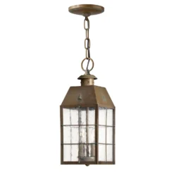 Nantucket 14 Inch Tall 2 Light Outdoor Hanging Lantern By Hinkley Lighting -LumeLux Shop Hinkley Lighting 2372AS