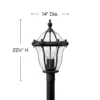 San Clemente 22 Inch Tall 3 Light Outdoor Post Lamp By Hinkley Lighting - Clearance Special