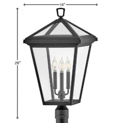 Alford Place 26 Inch Tall 3 Light LED Outdoor Post Lamp By Hinkley Lighting -LumeLux Shop Hinkley Lighting 2563MB LL alt8