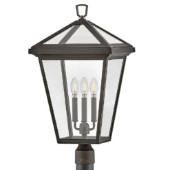 Alford Place 26 Inch Tall 3 Light LED Outdoor Post Lamp By Hinkley Lighting -LumeLux Shop Hinkley Lighting 2563OZ LL alt5