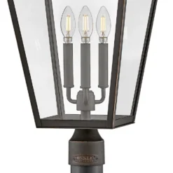 Alford Place 26 Inch Tall 3 Light LED Outdoor Post Lamp By Hinkley Lighting -LumeLux Shop Hinkley Lighting 2563OZ LL alt7