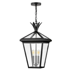Palma 21 Inch Tall 3 Light Outdoor Hanging Lantern By Hinkley Lighting -LumeLux Shop Hinkley Lighting 26092bk 1