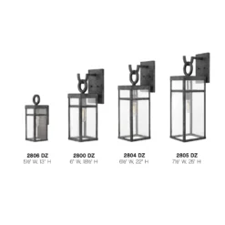 Hinkley Lighting Porter 18 Inch Tall Outdoor Wall Light -LumeLux Shop Hinkley Lighting 2800DZ alt4