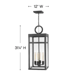 Porter 31 Inch Tall 4 Light Outdoor Hanging Lantern By Hinkley Lighting -LumeLux Shop Hinkley Lighting 2808DZ alt1