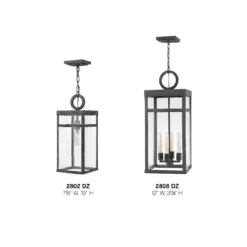 Porter 31 Inch Tall 4 Light Outdoor Hanging Lantern By Hinkley Lighting -LumeLux Shop Hinkley Lighting 2808DZ alt4