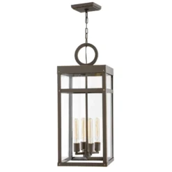 Porter 31 Inch Tall 4 Light Outdoor Hanging Lantern By Hinkley Lighting -LumeLux Shop Hinkley Lighting 2808OZ