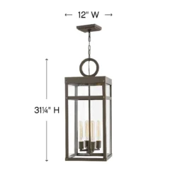 Porter 31 Inch Tall 4 Light Outdoor Hanging Lantern By Hinkley Lighting -LumeLux Shop Hinkley Lighting 2808OZ alt1