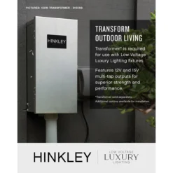 Plantation 29 Inch Tall 4 Light LED Outdoor Post Lamp By Hinkley Lighting -LumeLux Shop Hinkley Lighting LVLUXLTG infographics Transformer 1