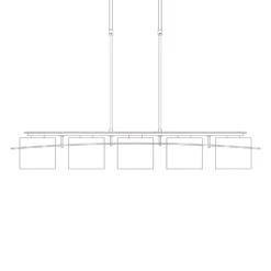 Arc Ellipse 62 Inch 5 Light Chandelier By Hubbardton Forge